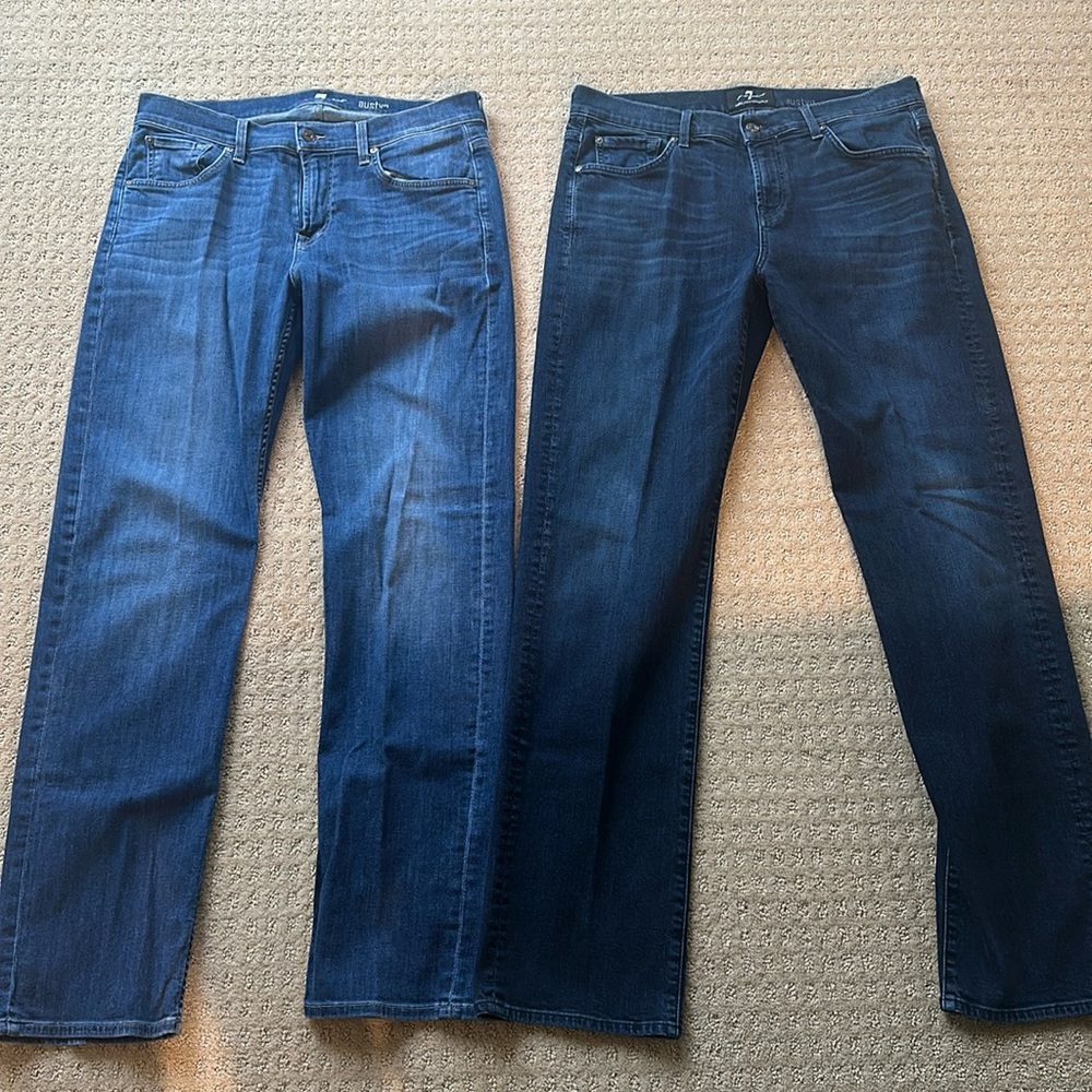 7 For All Mankind austyn jeans (2 pair)